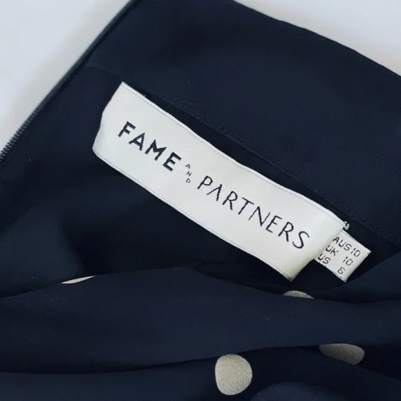 Fame and Partners Black and White Ruffle Jumpsuit - Picture 3 of 5